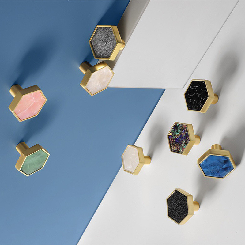 os botões ligas de zinco do hexágono de 30mm seguram trações do armário para a decoração da casa