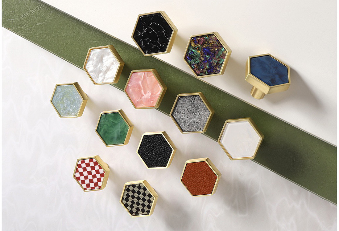 os botões ligas de zinco do hexágono de 30mm seguram trações do armário para a decoração da casa