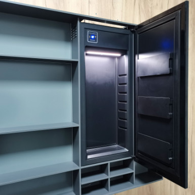Armário de espelhos de beleza inteligente com geladeira Todas as luzes LED de alumínio toque aberta luzes de defogamento