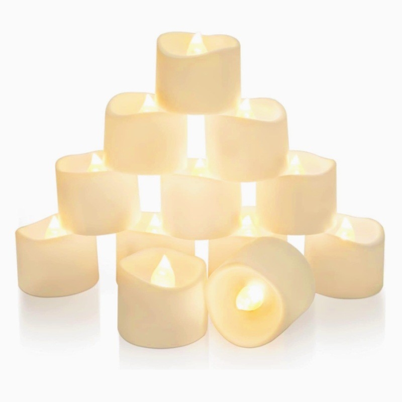 LED eletrônico piscando luz quente bateria velas incandescentes para casamento Natal Halloween decorações