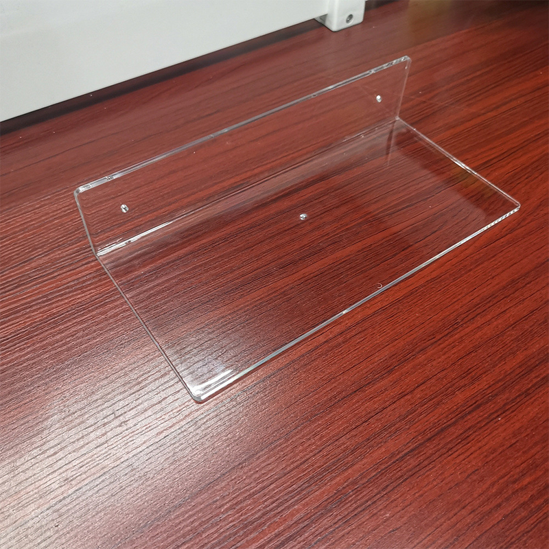 Prateleira de parede de madeira moderna para decoração doméstica em cor branca elegante