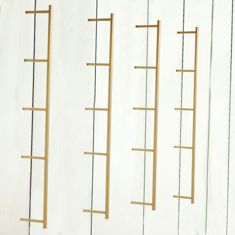 GV prateleira 820mm da parede do quadro do metal do alumínio do ouro de 3 camadas para a decoração da casa