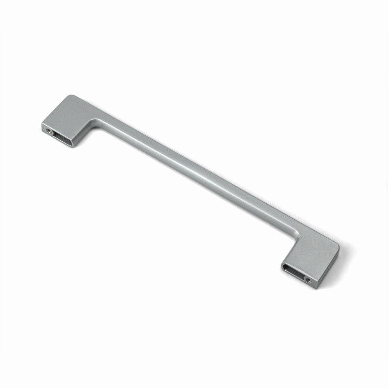 96mm liga de zinco quadrado T Bar Porta de mão de prata para cozinha gabinete