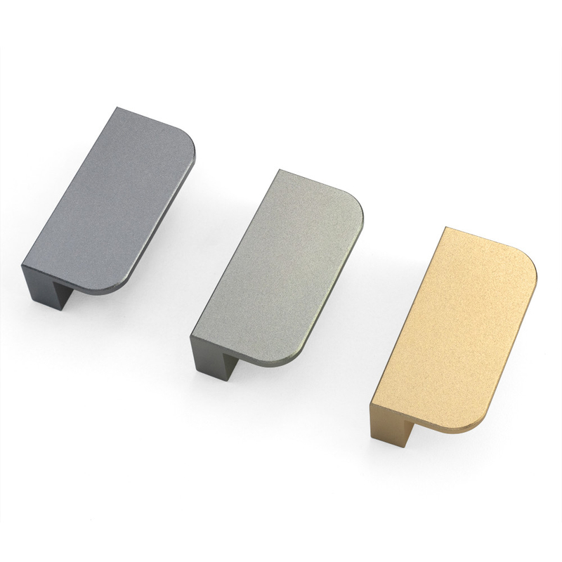 Puxadores da porta personalizados do armário da liga de alumínio 60mm coloridos para o hardware da casa
