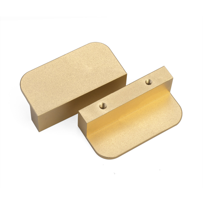 Puxadores da porta personalizados do armário da liga de alumínio 60mm coloridos para o hardware da casa