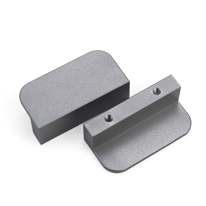 Puxadores da porta personalizados do armário da liga de alumínio 60mm coloridos para o hardware da casa