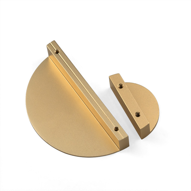 O bronze transitório Luxe do cetim do semicírculo do armário segura o armário de cozinha segura 2.63in 3.54in 4.7inches